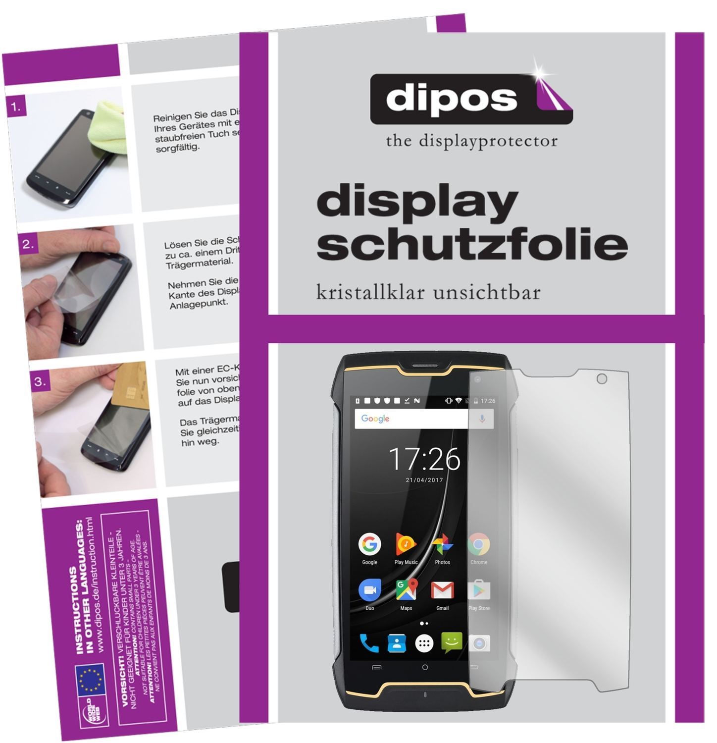 6x Schutzfolie klar für Cubot King Kong Display-Sc (1)