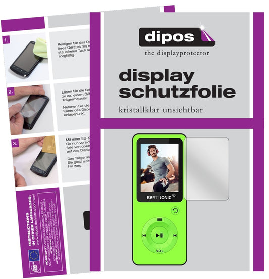 6x Schutzfolie klar für Bertronic BC09 Royal MP3-P (1)