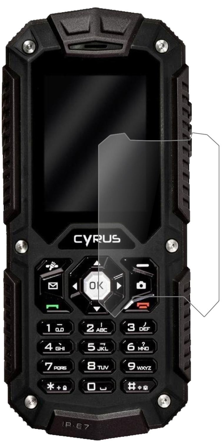 2x 9H Schutzfolie matt für Cyrus CM6 Panzerfolie (2)