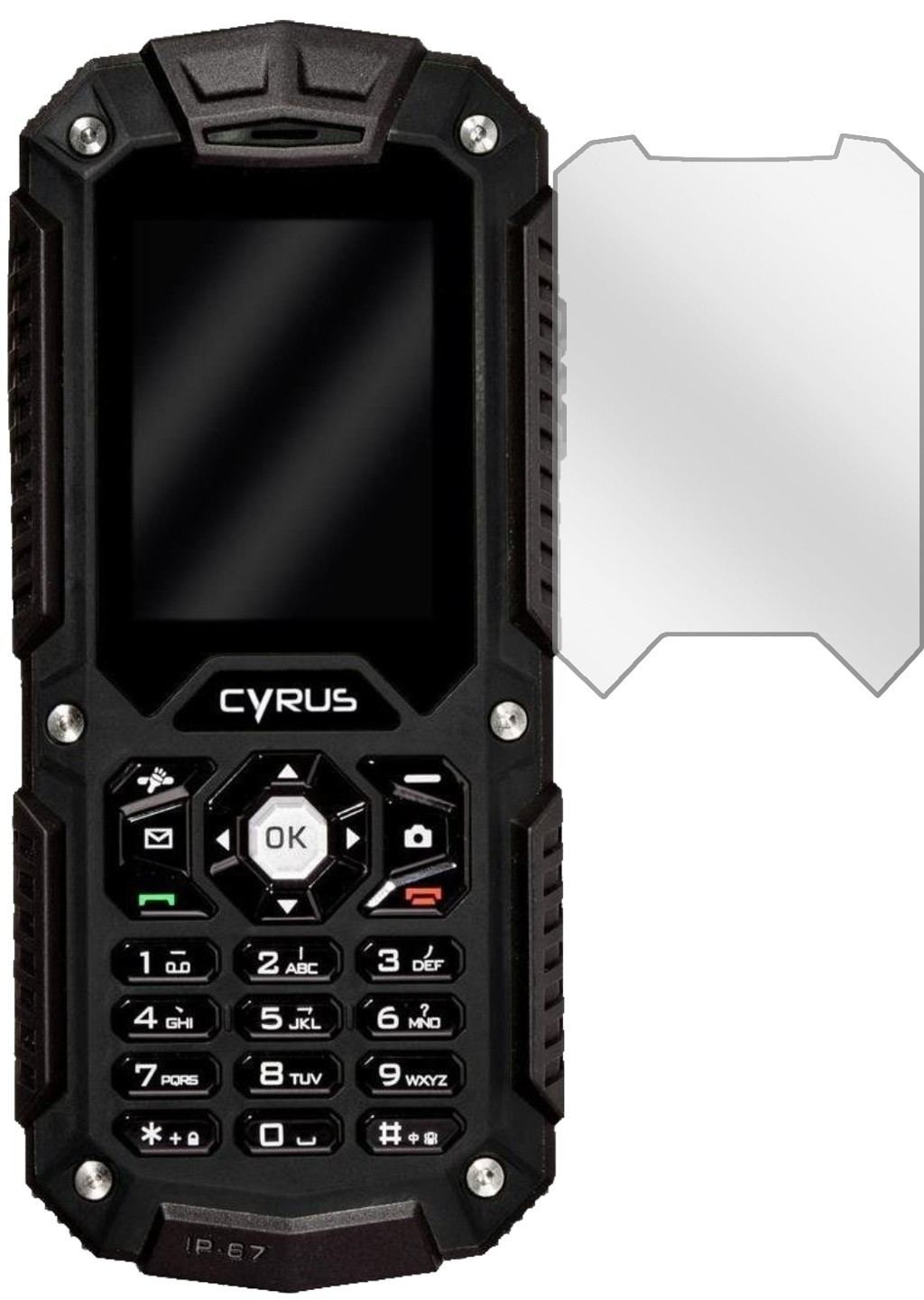 6x Schutzfolie klar für Cyrus CM6 Display-Schutzfo (2)