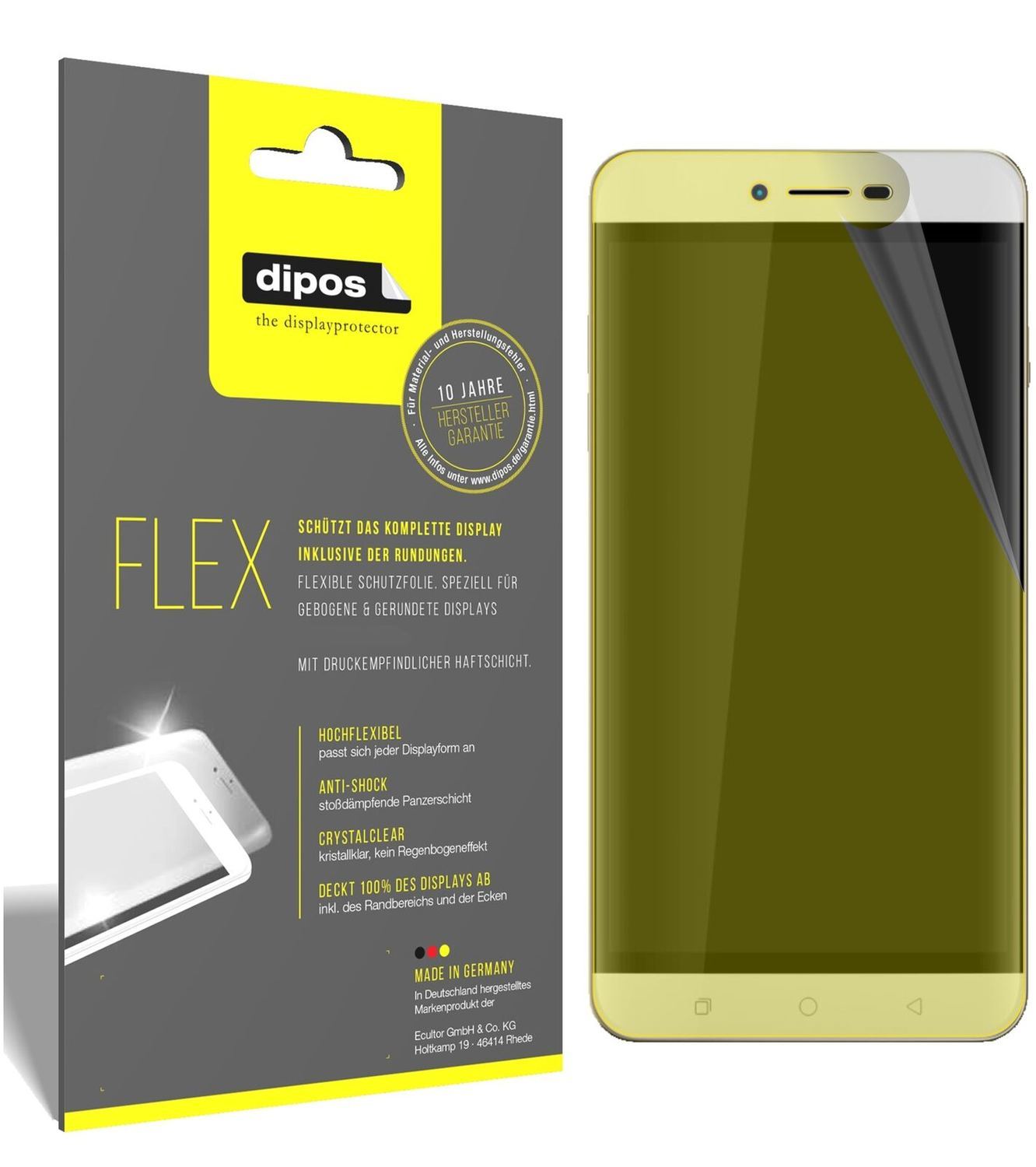 2x 3D Full Cover Schutzfolie für Coolpad Torino R1 (2)