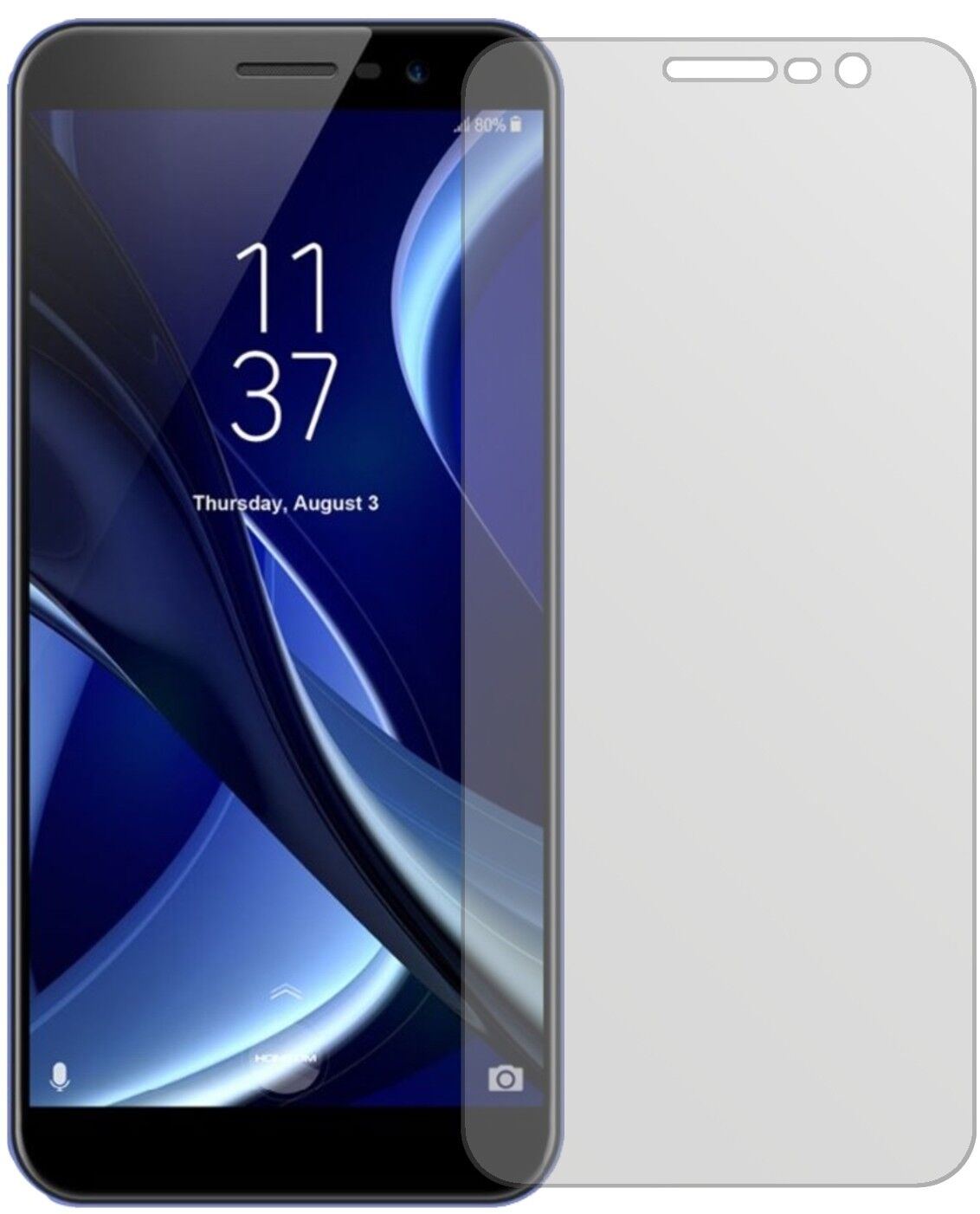 5x Schutzfolie matt für HOMTOM S16 Display-Schutzf (1)