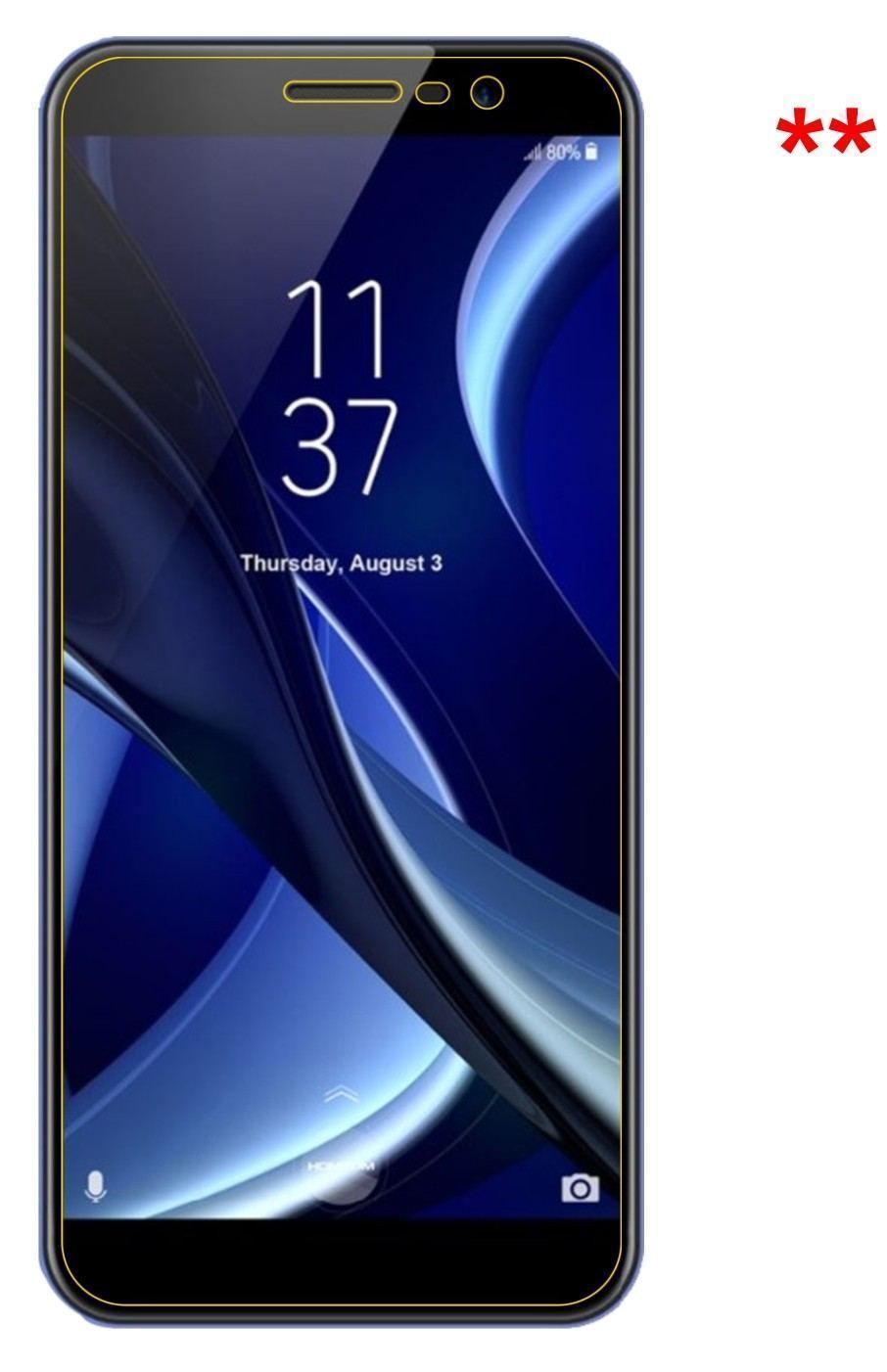 2x Schutzfolie klar für HOMTOM S16 Display-Schutzf (5)