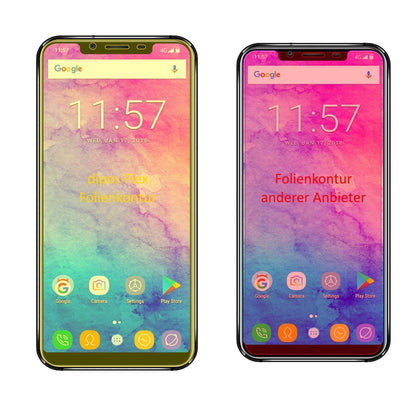 3x 3D Full Cover Schutzfolie für Oukitel U18 (2)