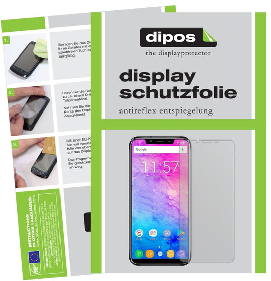 6x Schutzfolie matt für Oukitel U18 Display-Schutz (1)