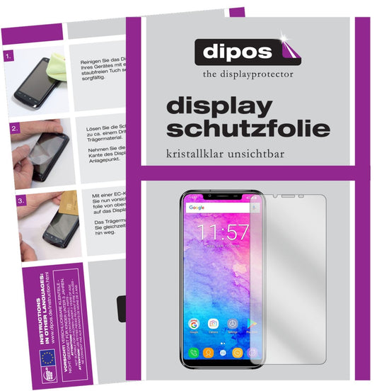 6x Schutzfolie klar für Oukitel U18 Display-Schutz (1)