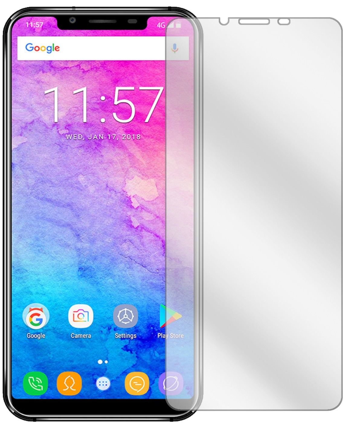 6x Schutzfolie klar für Oukitel U18 Display-Schutz (2)