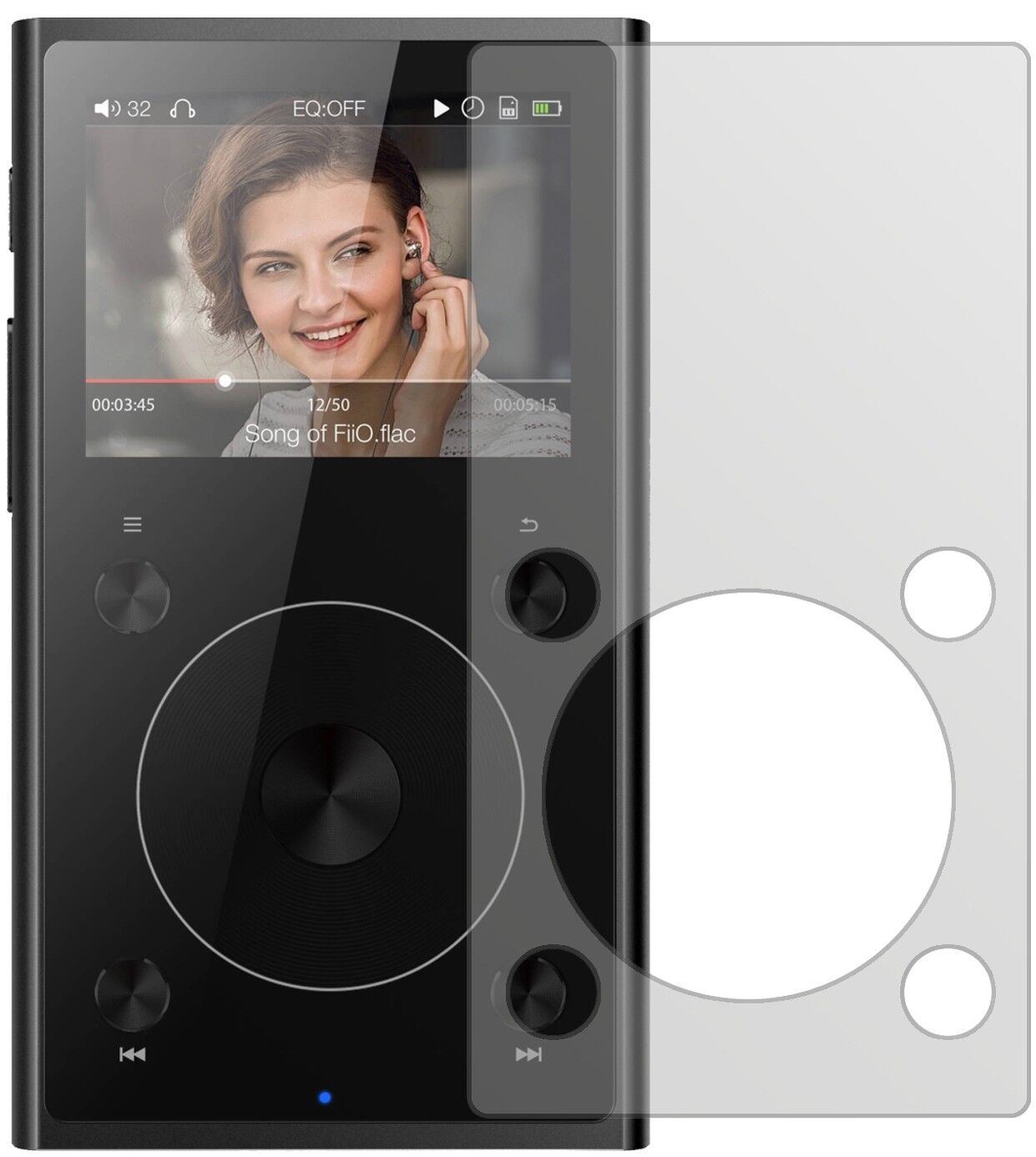 5x Schutzfolie matt für FiiO X1 II MP3-Player Disp (1)