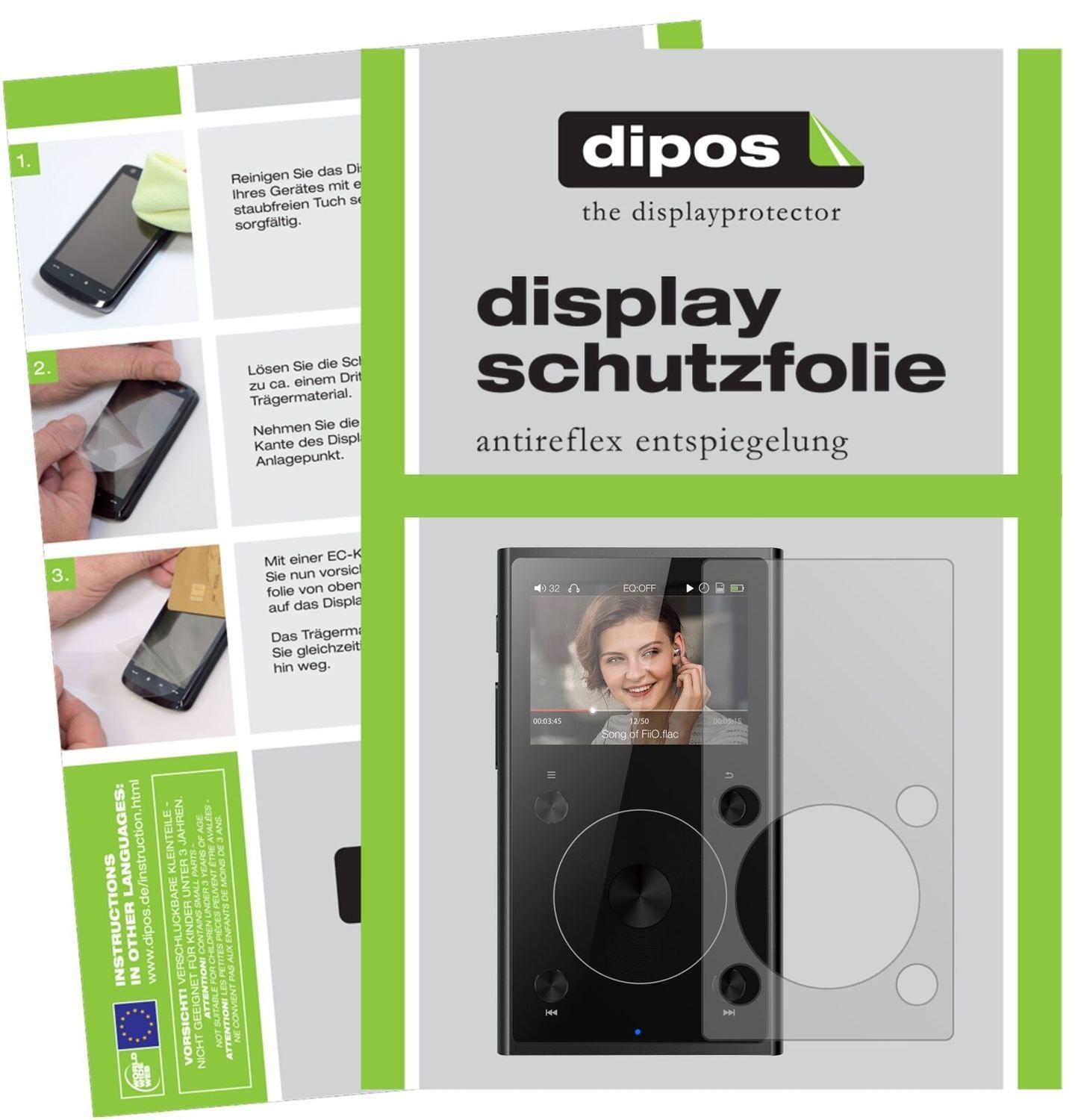 5x Schutzfolie matt für FiiO X1 II MP3-Player Disp (2)