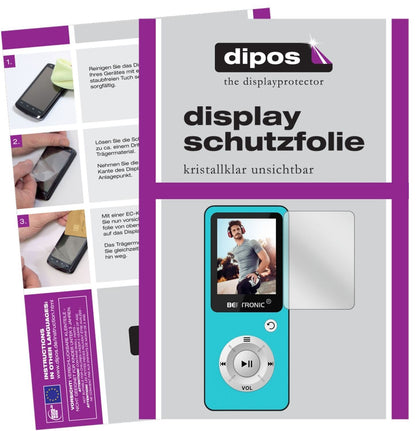 5x Schutzfolie klar für Bertronic BC04 Royal MP3-P (2)