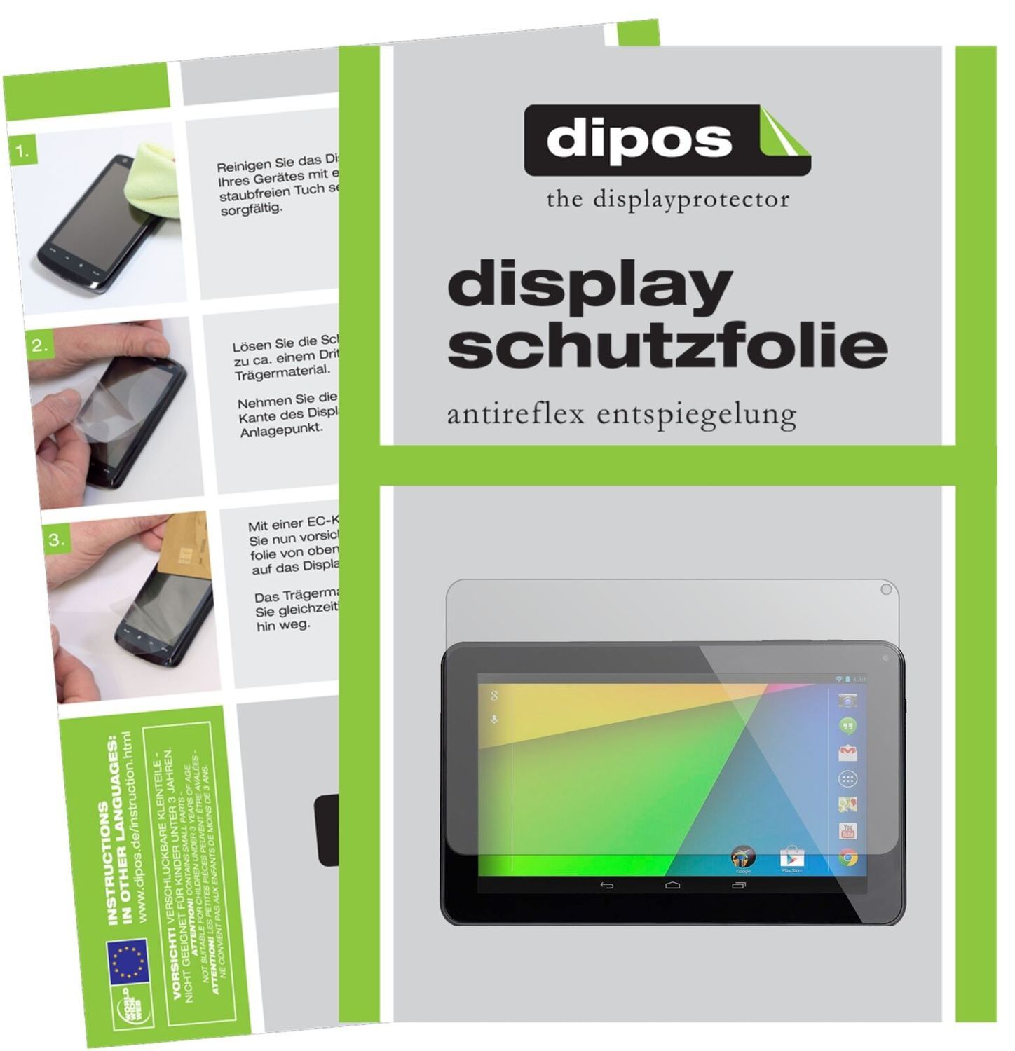 1x Schutzfolie matt für Dragon Touch V10 Display-S (2)