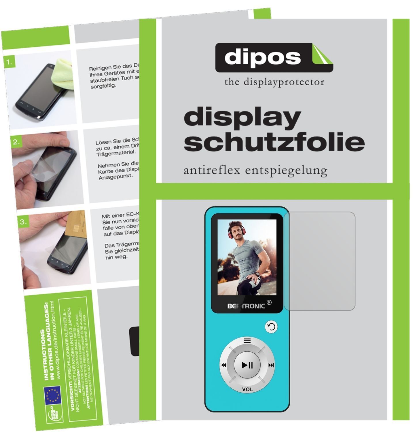 6x Schutzfolie matt für Bertronic BC04 Royal MP3-P (1)