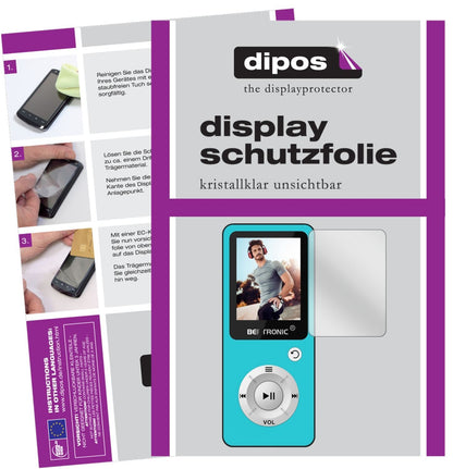6x Schutzfolie klar für Bertronic BC04 Royal MP3-P (1)