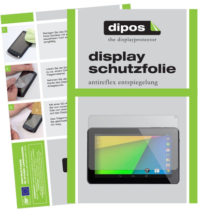 2x Schutzfolie matt für Dragon Touch V10 Display-S (1)