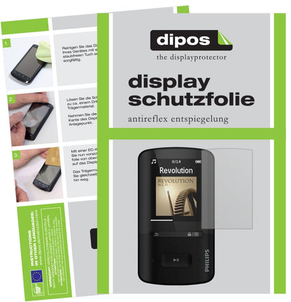 6x Schutzfolie matt für Philips SA4VBE04KN12 GoGea (1)