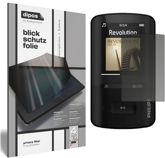Blickschutzfolie für Philips SA4VBE04KN12 GoGear V (1)