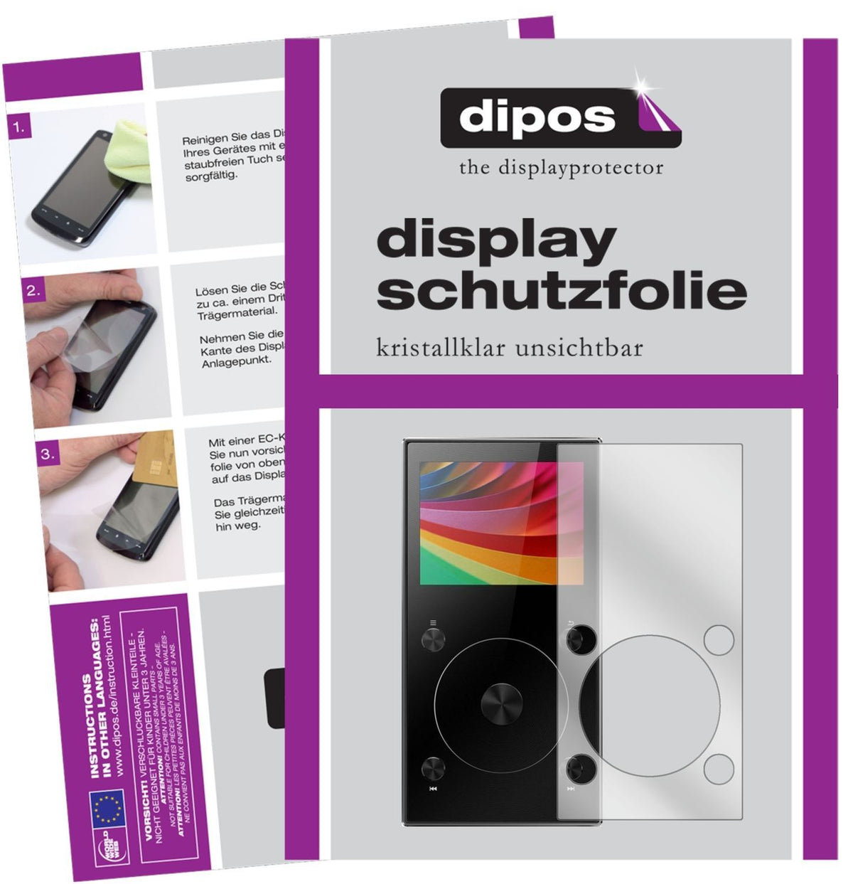 6x Schutzfolie klar für FiiO X3 Mark III MP3-Playe (1)