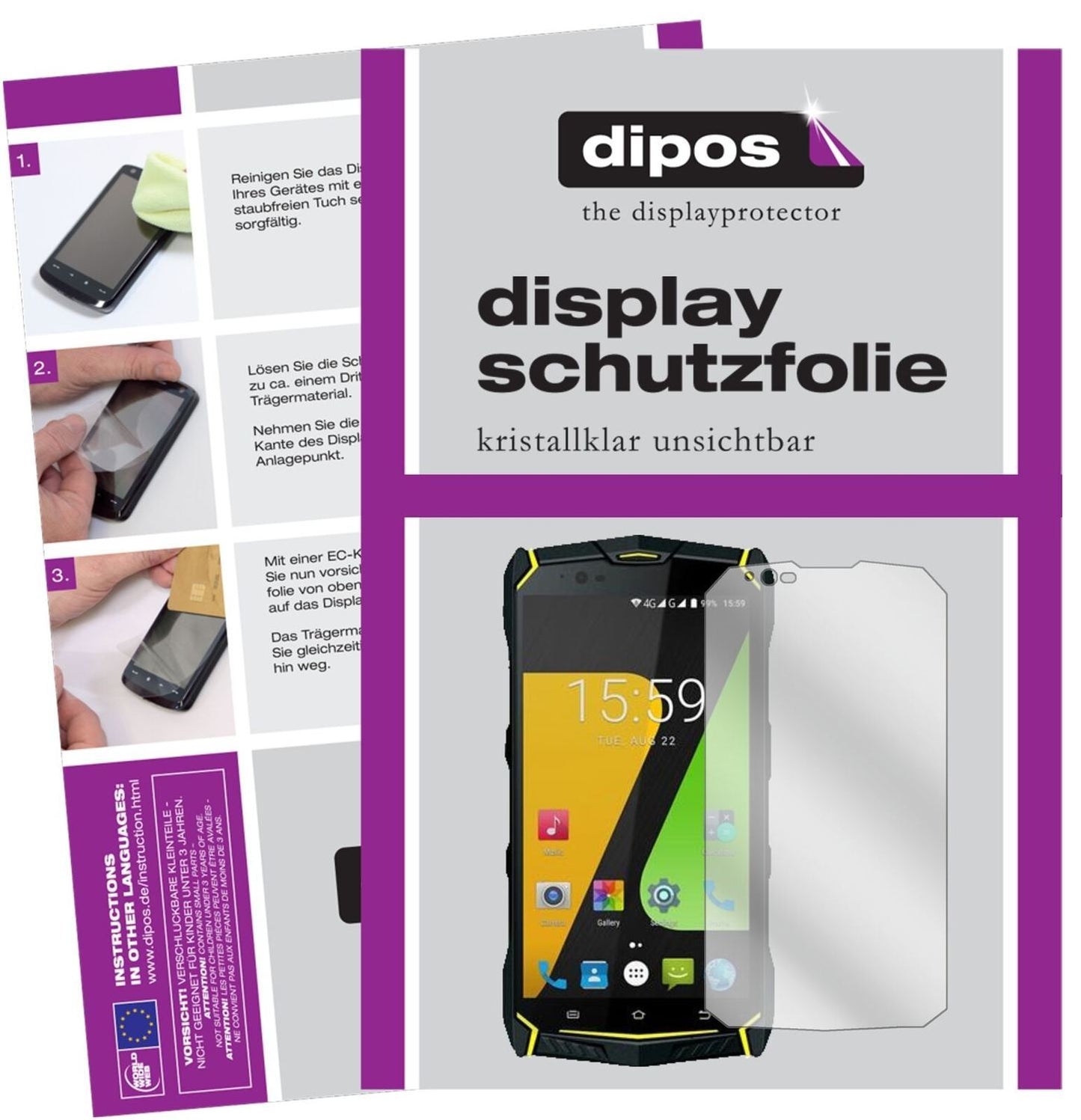 5x Schutzfolie klar für Jesy J9S Display-Schutzfol (2)