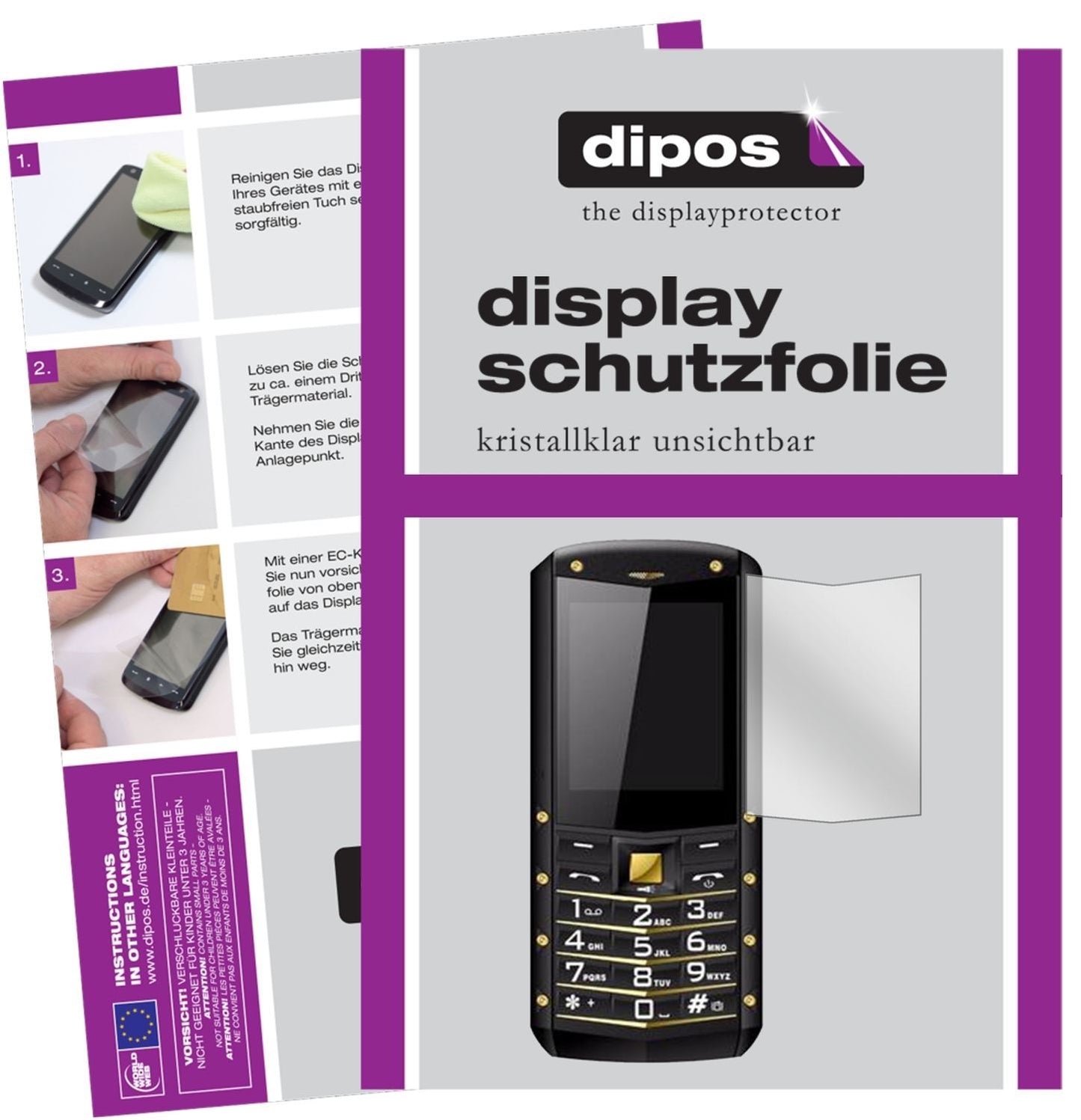 6x Schutzfolie klar für AGM M2 Display-Schutzfolie (1)