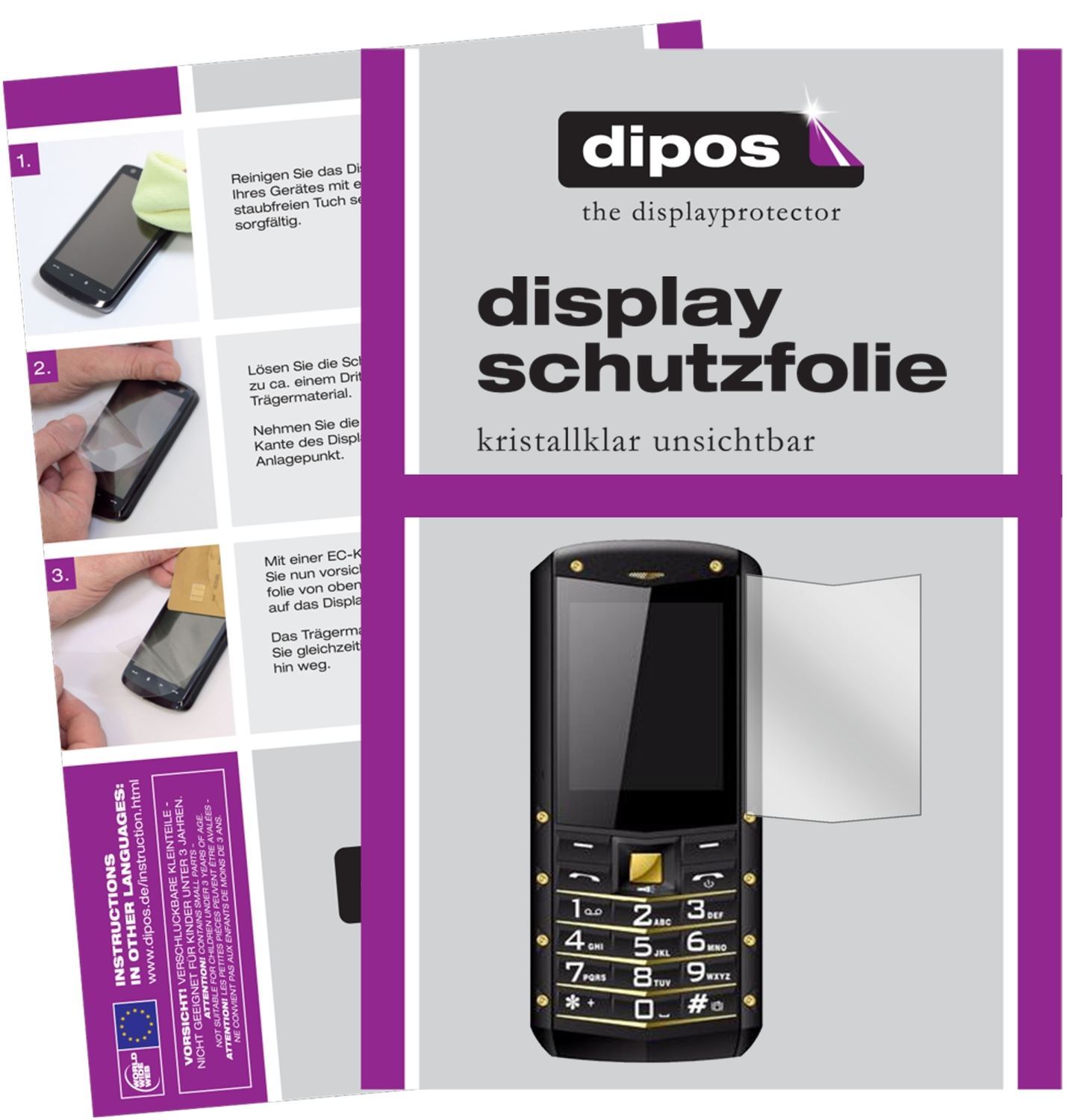 6x Schutzfolie klar für AGM M2 Display-Schutzfolie (1)