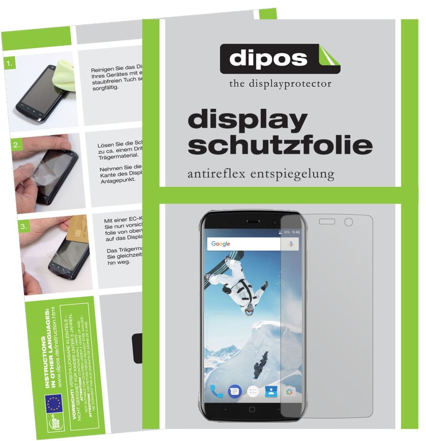 1x Schutzfolie matt für Vernee Active Display-Schu (2)