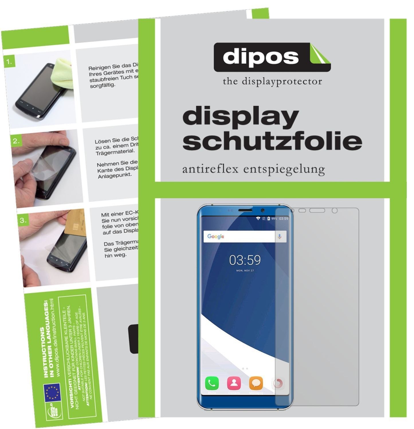 2x Schutzfolie matt für Koolnee K1 Display-Schutzf (1)