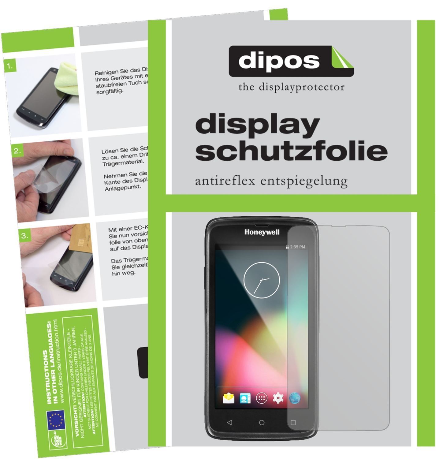 6x Schutzfolie matt für Honeywell EDA50k Display-S (1)