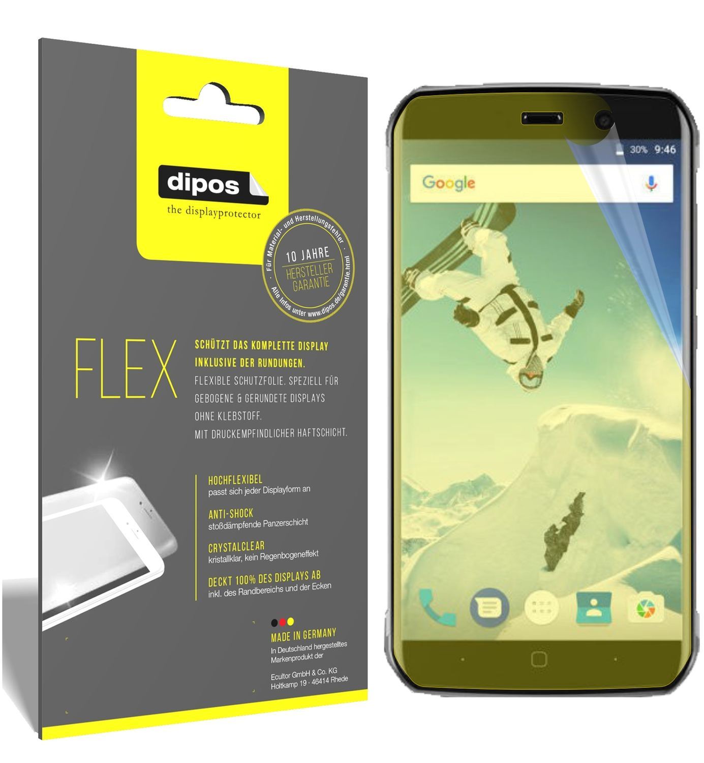 3x 3D Full Cover Schutzfolie für Vernee Active (1)