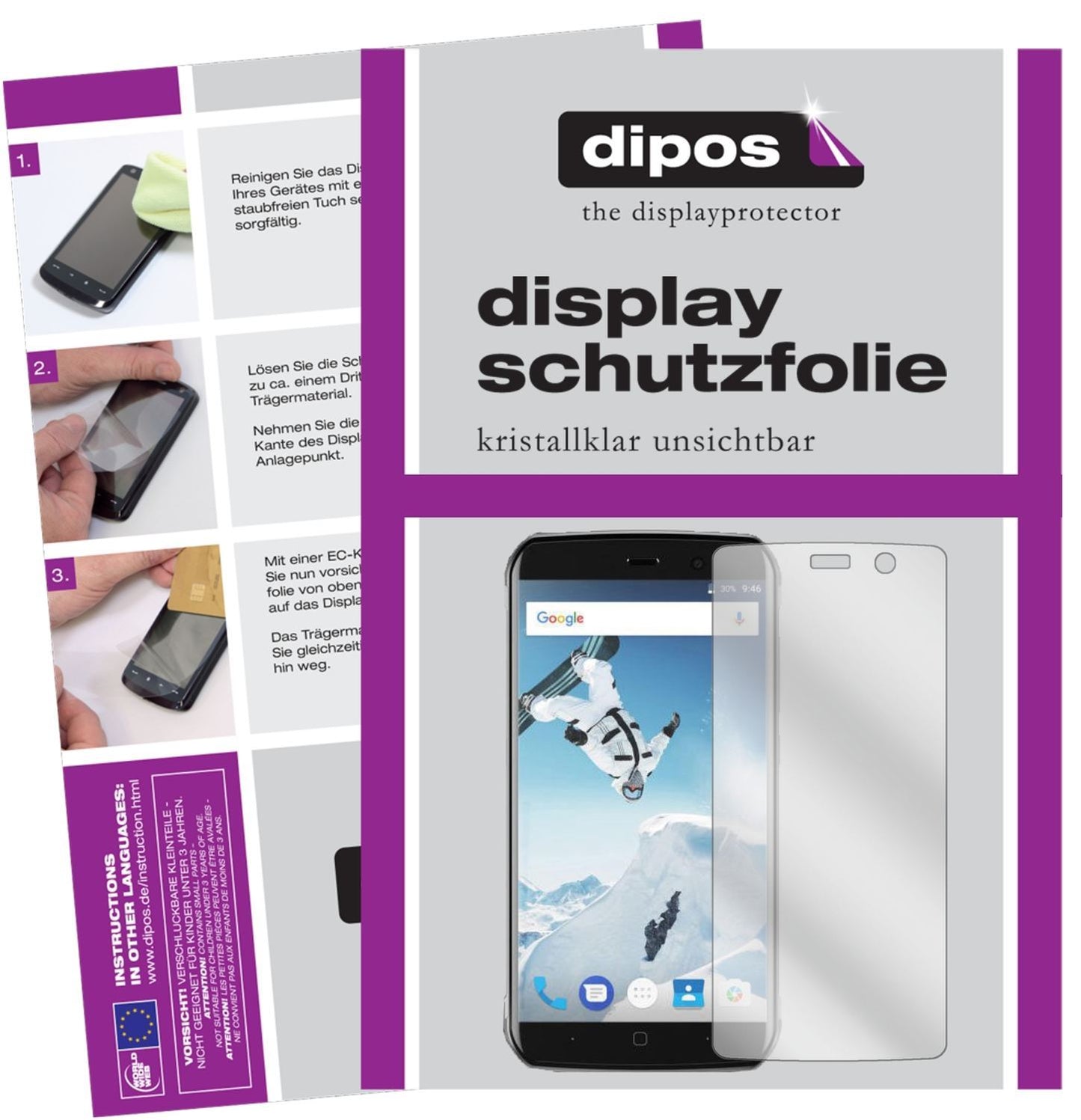 6x Schutzfolie klar für Vernee Active Display-Schu (1)