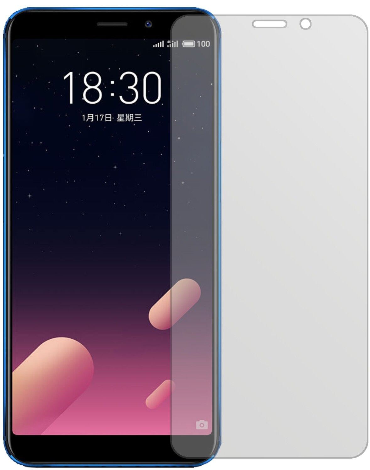 1x Schutzfolie matt für Meizu M6S Display-Schutzfo (1)