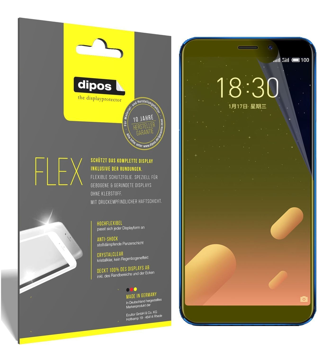 3x 3D Full Cover Schutzfolie für Meizu M6S (1)