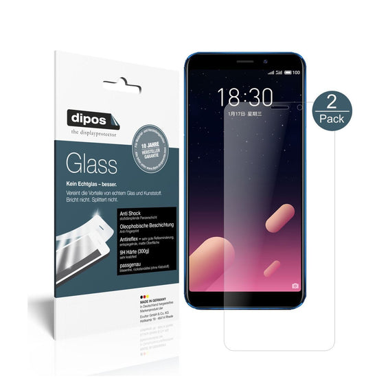 2x 9H Schutzfolie matt für Meizu M6S Panzerfolie (1)