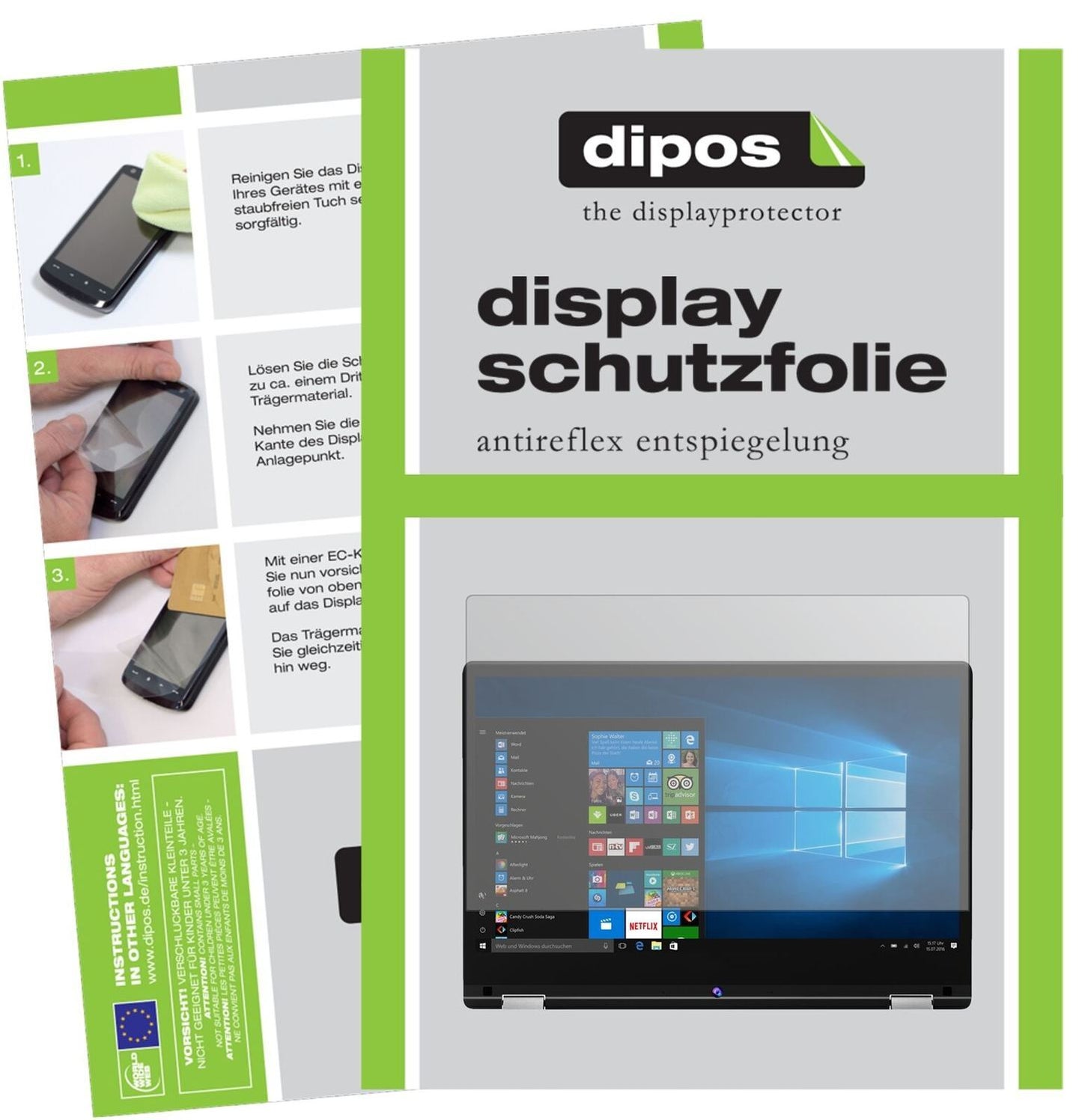 1x Schutzfolie matt für Medion Akoya E3216 Display (2)