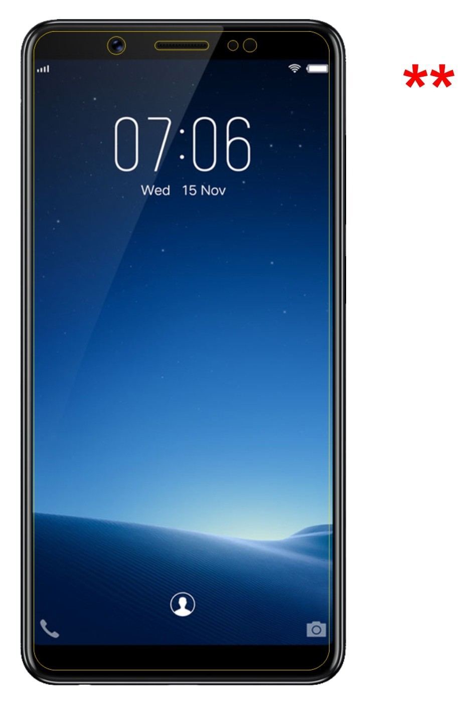 6x Schutzfolie klar für Vivo V7 Display-Schutzfoli (5)