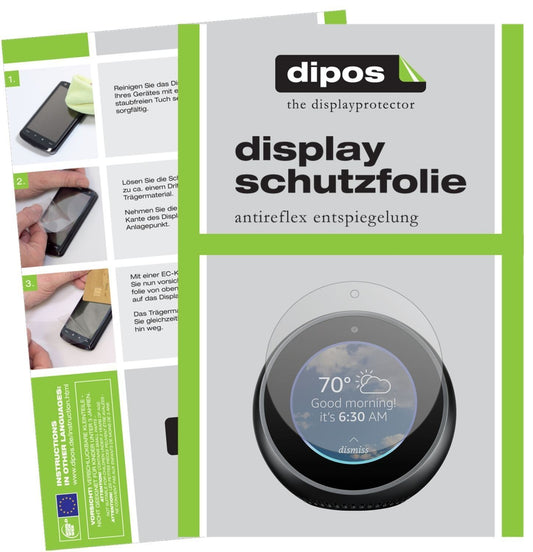 2x Schutzfolie matt für Amazon Echo Spot Display-S (1)