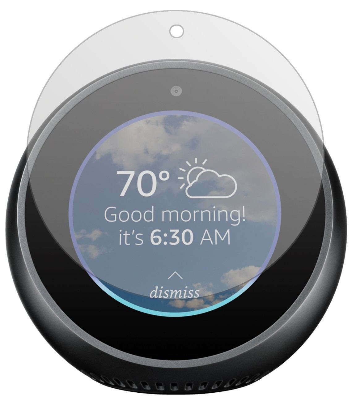 2x Schutzfolie matt für Amazon Echo Spot Display-S (2)