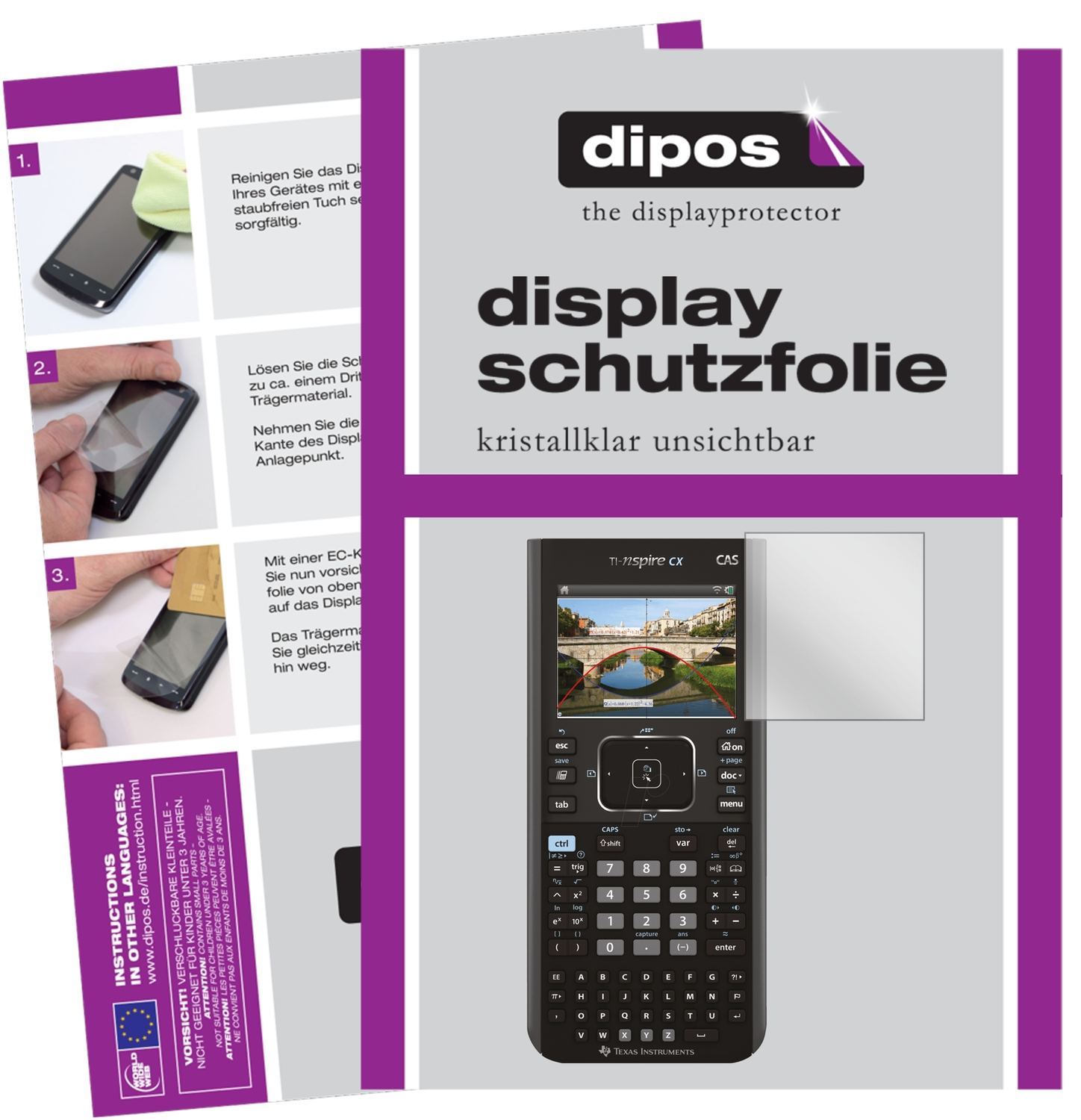 6x Schutzfolie klar für Texas Instruments TI Nspir (1)