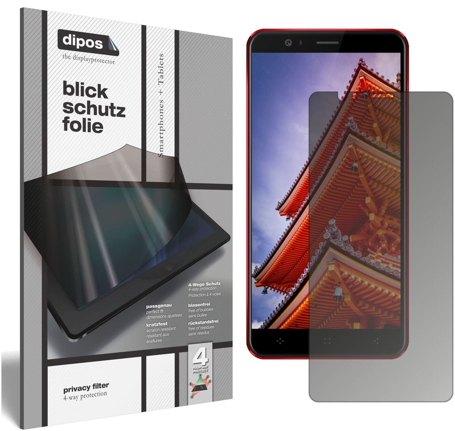Blickschutzfolie für Elephone P8 3D matt Schutzfol (2)