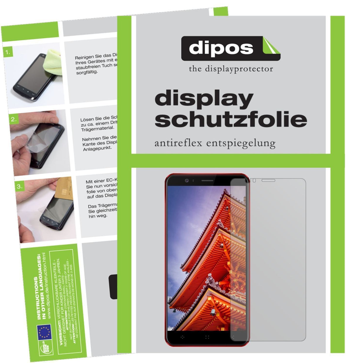 6x Schutzfolie matt für Elephone P8 3D Display-Sch (1)