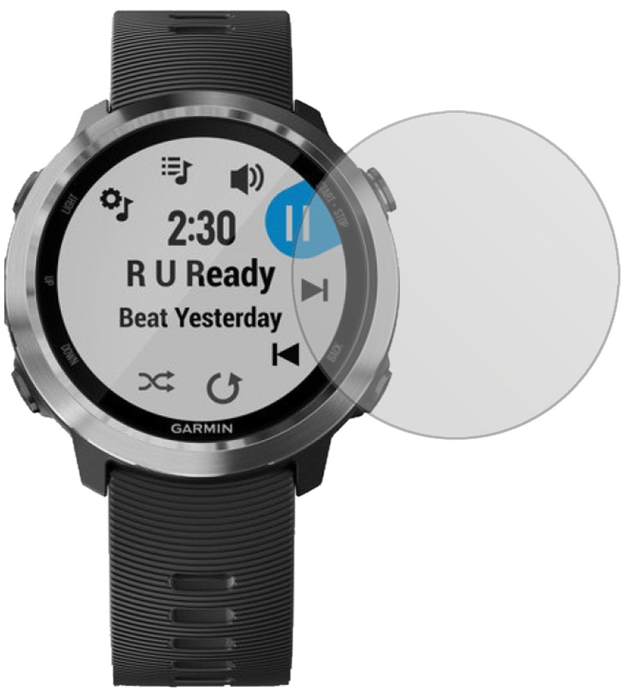 6x Schutzfolie matt für Garmin Forerunner 645 Musi (2)