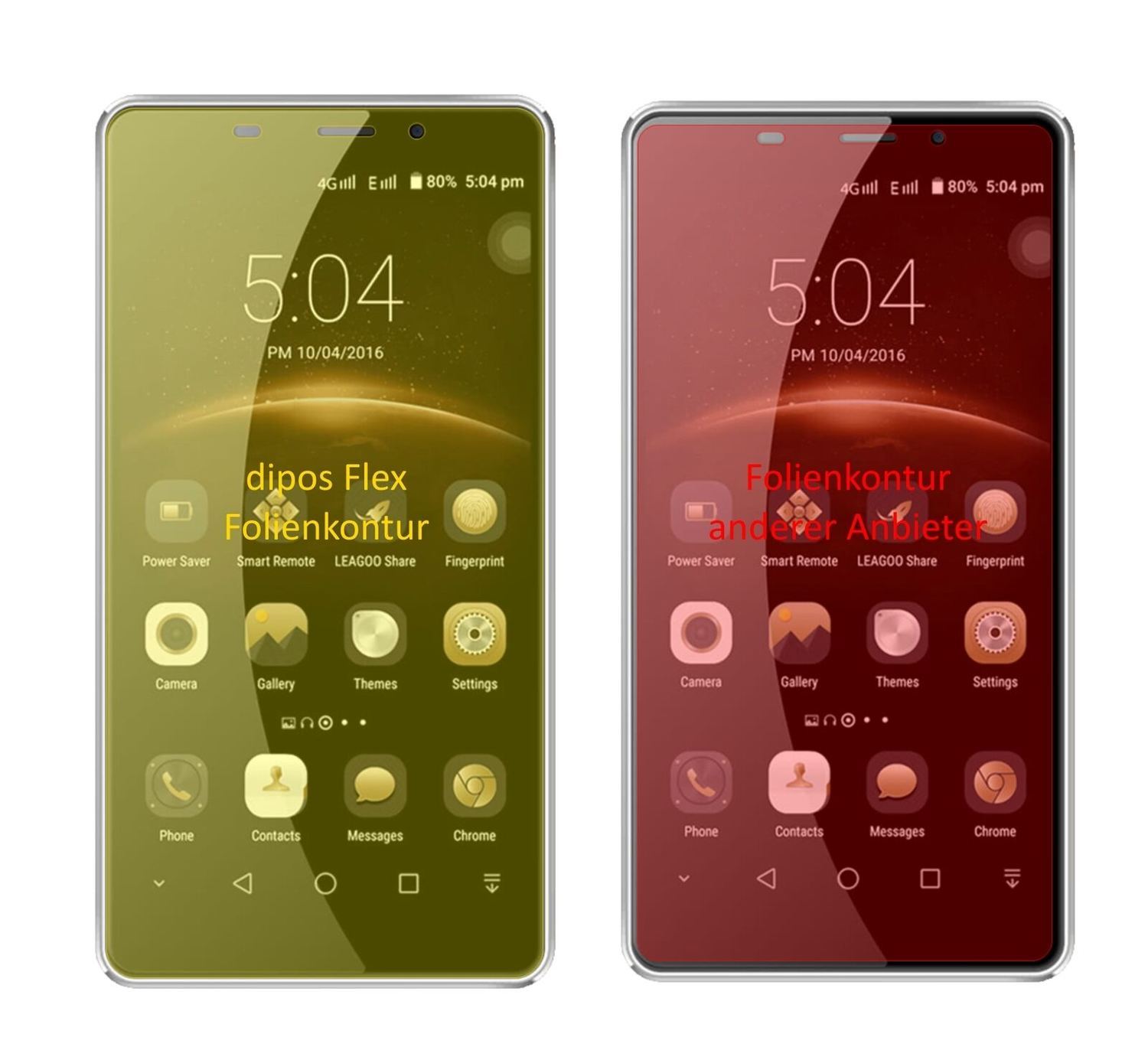 2x 3D Full Cover Schutzfolie für Leagoo M8 (1)