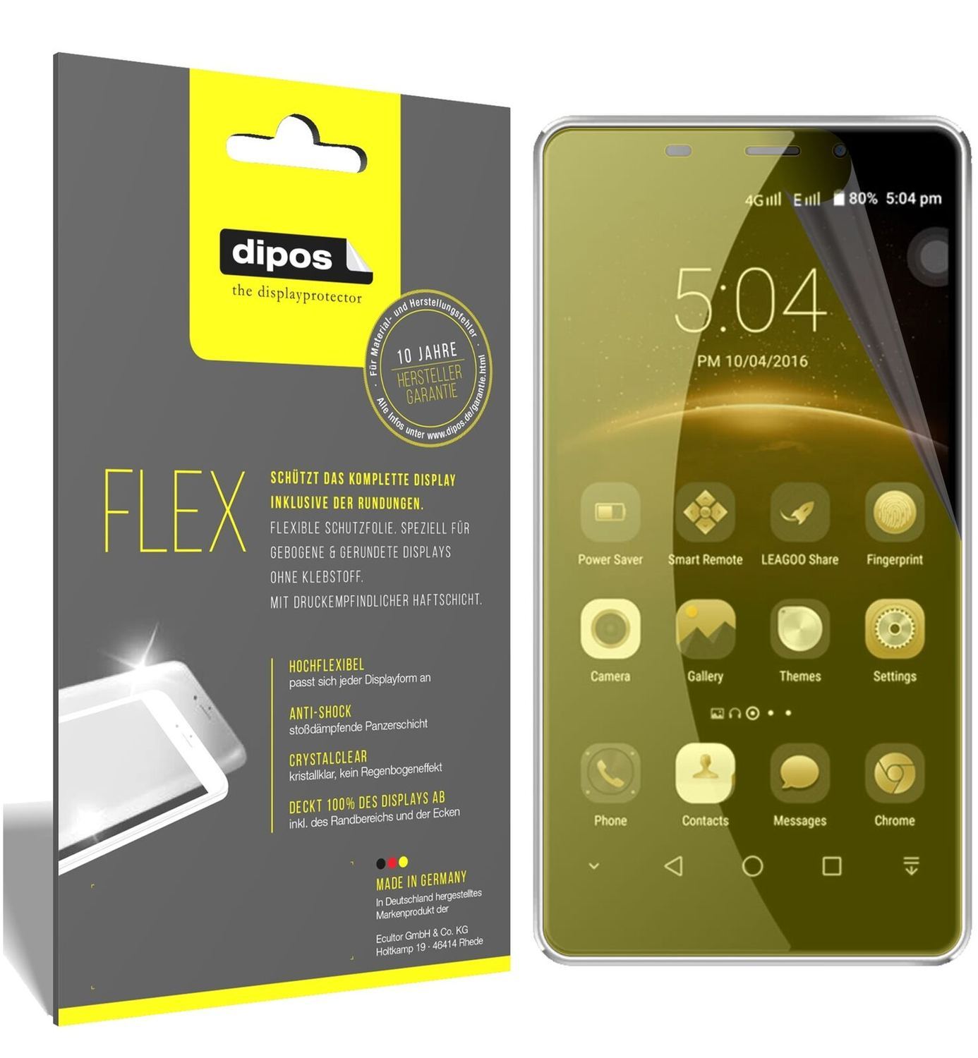2x 3D Full Cover Schutzfolie für Leagoo M8 (2)