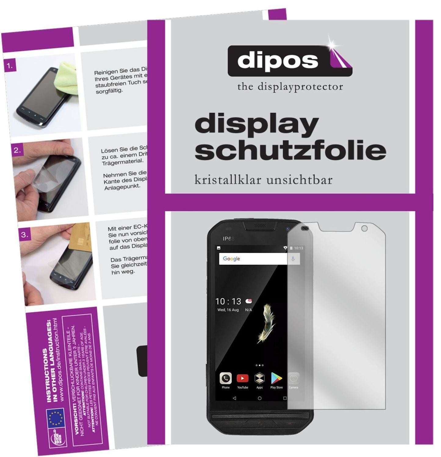 5x Schutzfolie klar für Doogee S30 Display-Schutzf (2)