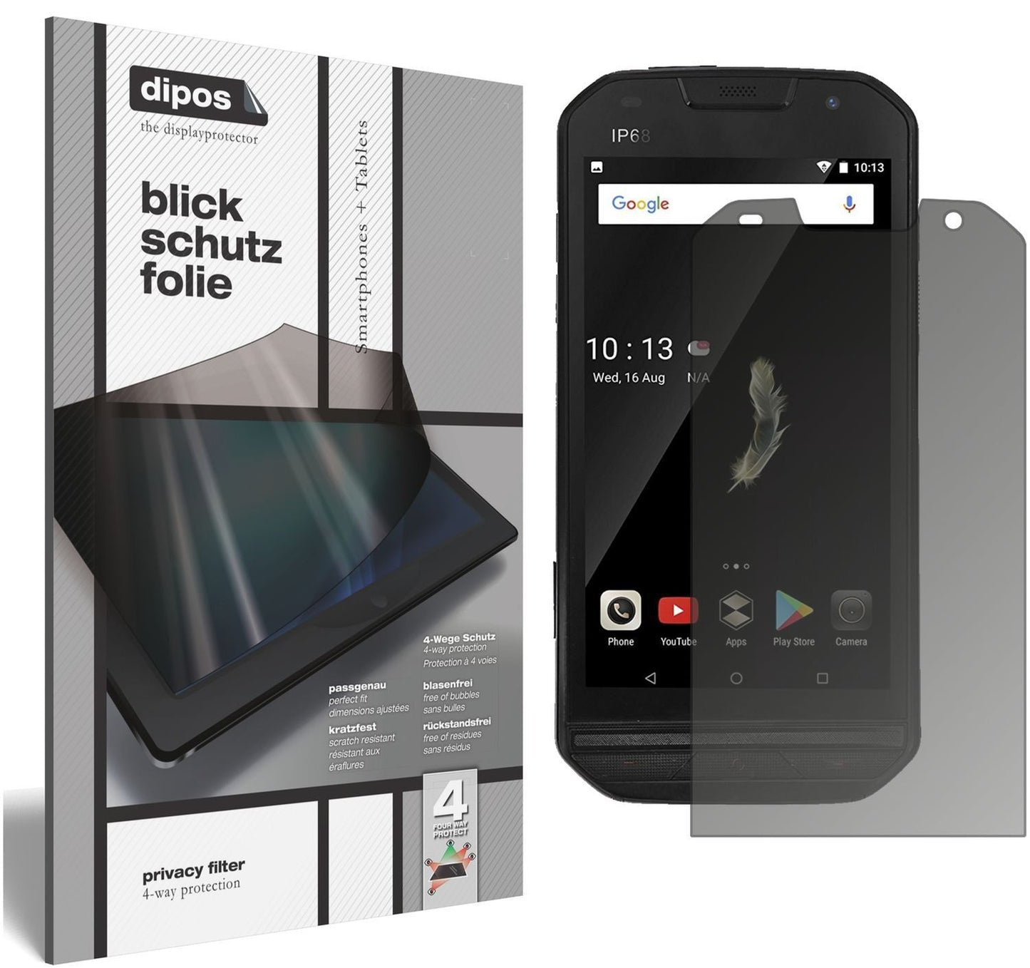 Blickschutzfolie für Doogee S30 matt Schutzfolie P (1)
