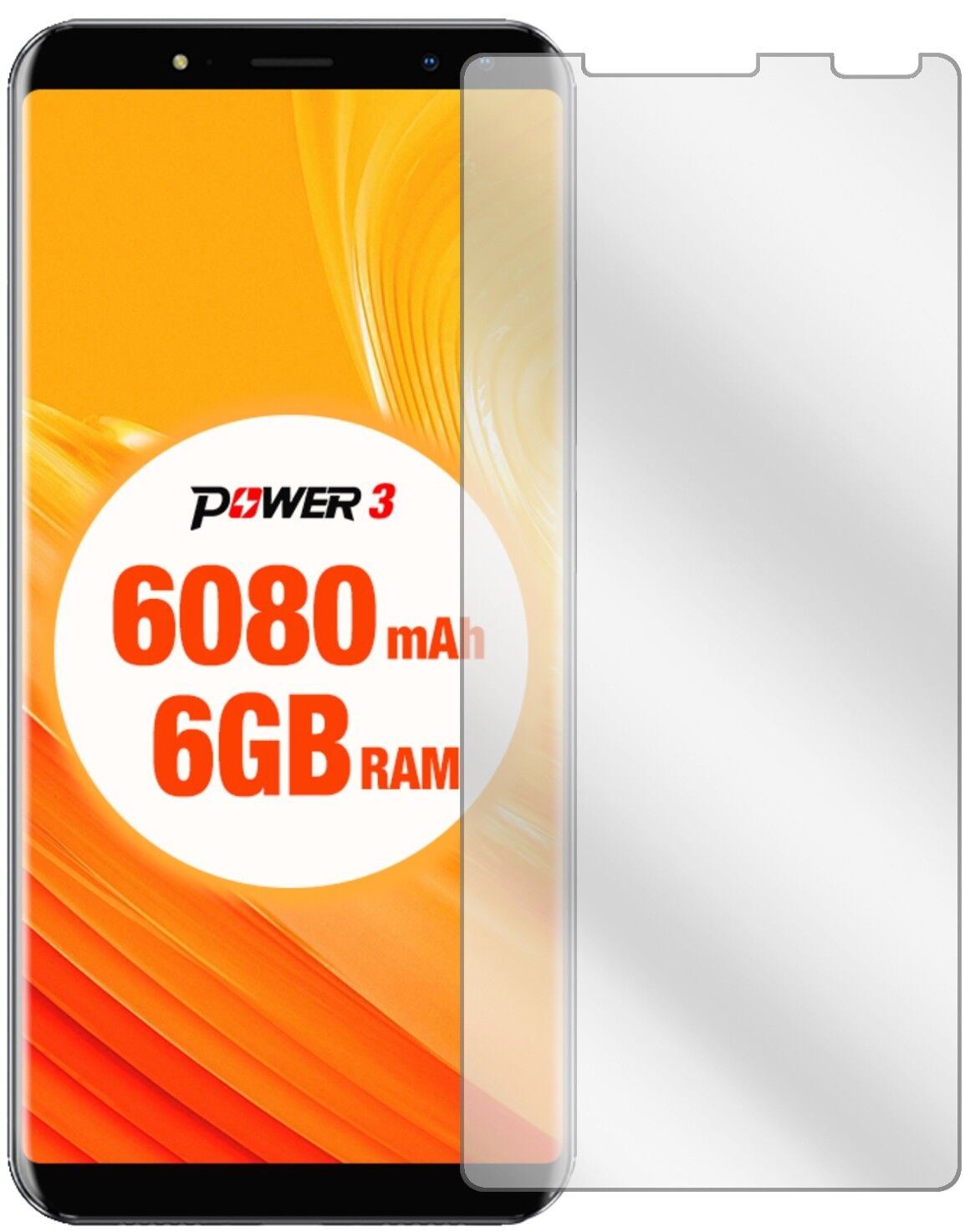 5x Schutzfolie klar für Ulefone Power 3 Display-Sc (1)