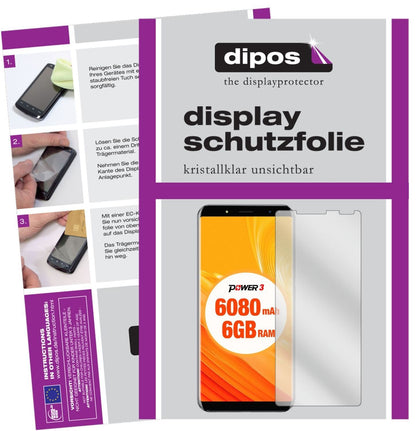 5x Schutzfolie klar für Ulefone Power 3 Display-Sc (2)