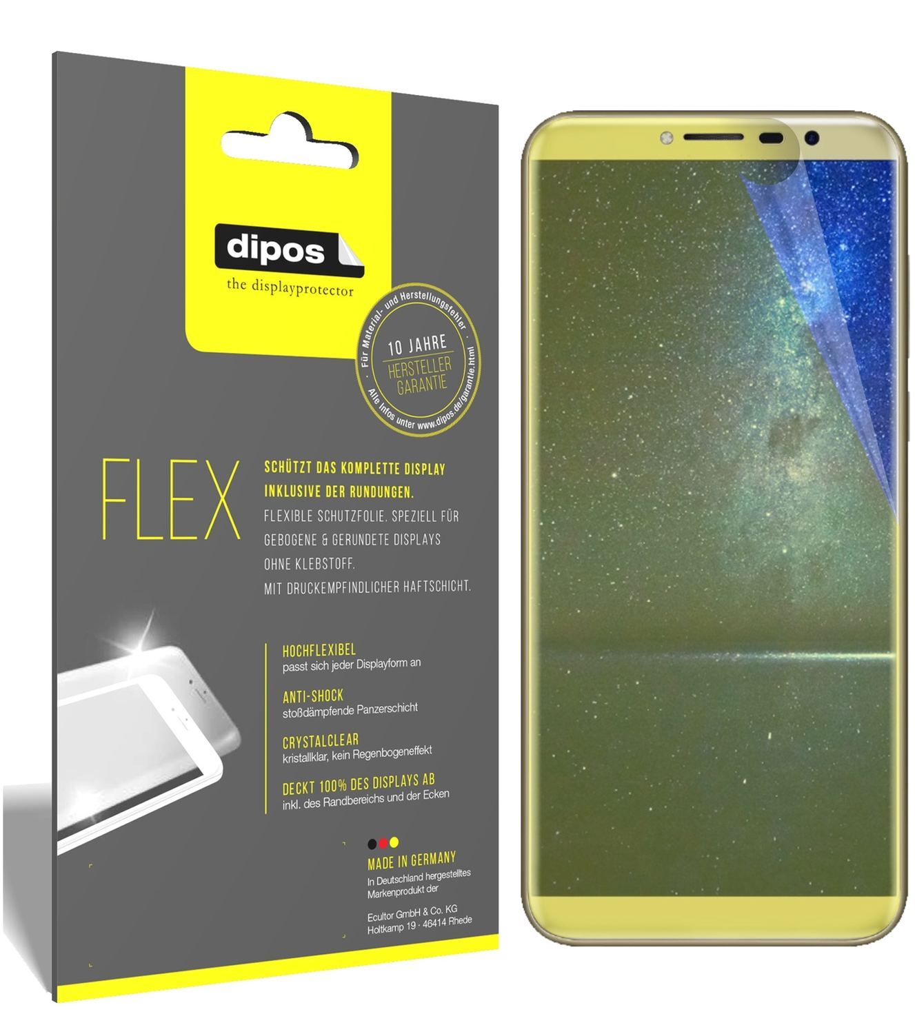 3x 3D Full Cover Schutzfolie für Cubot X18 (1)