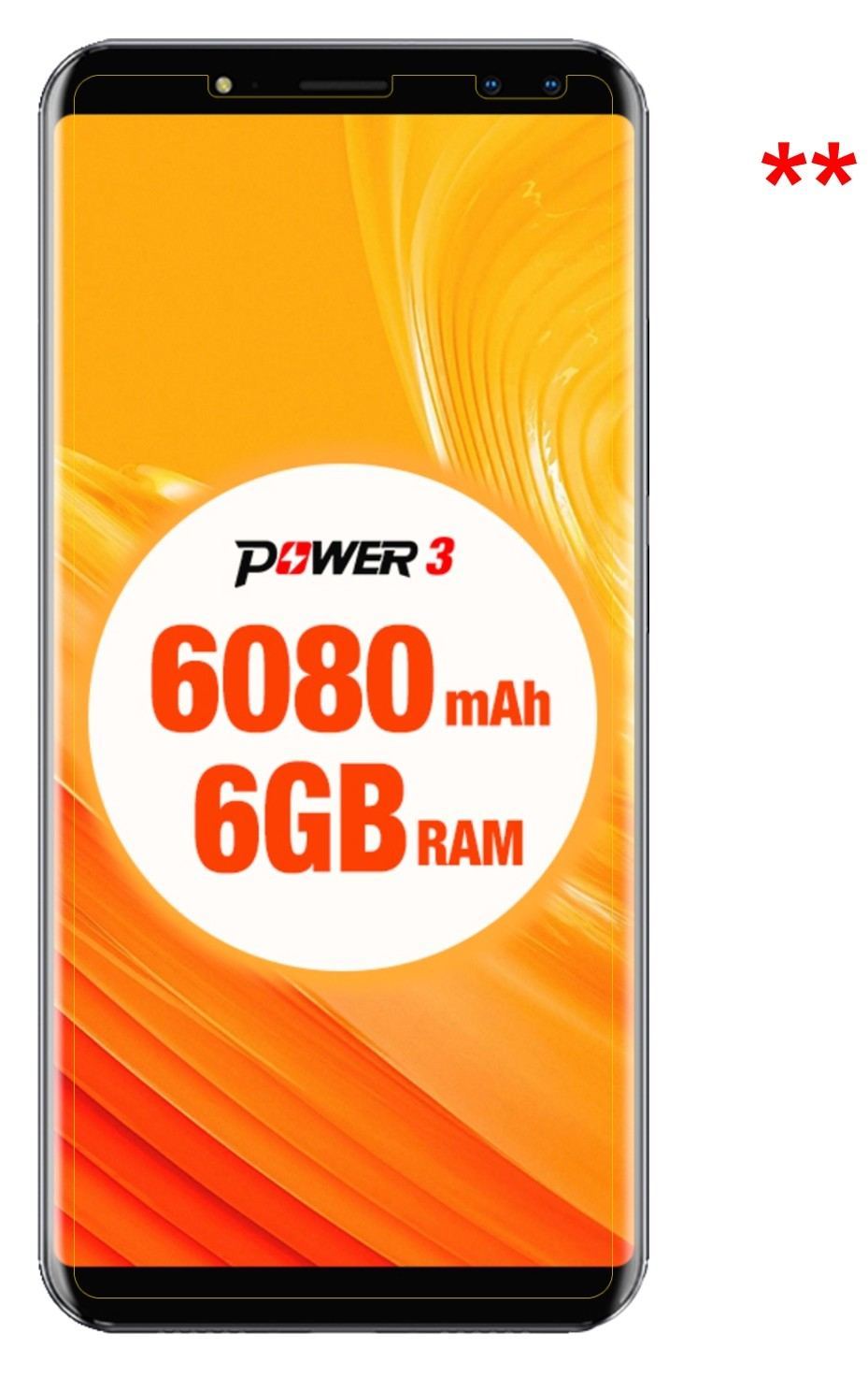 2x Schutzfolie matt für Ulefone Power 3 Display-Sc (6)