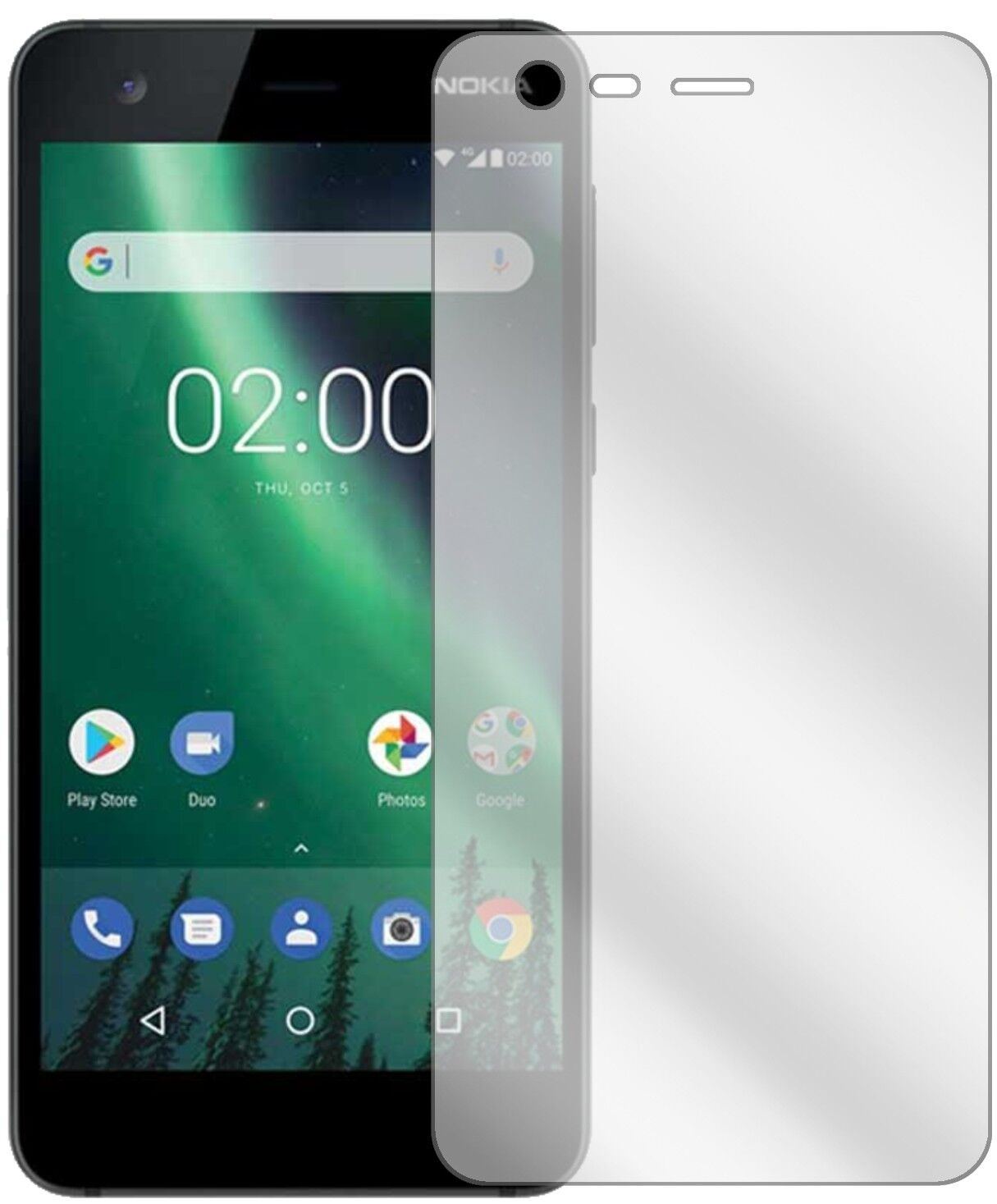 5x Schutzfolie klar für Nokia 2 Display-Schutzfoli (1)