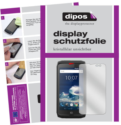 2x Schutzfolie klar für Crosscall Action-X3 Displa (1)